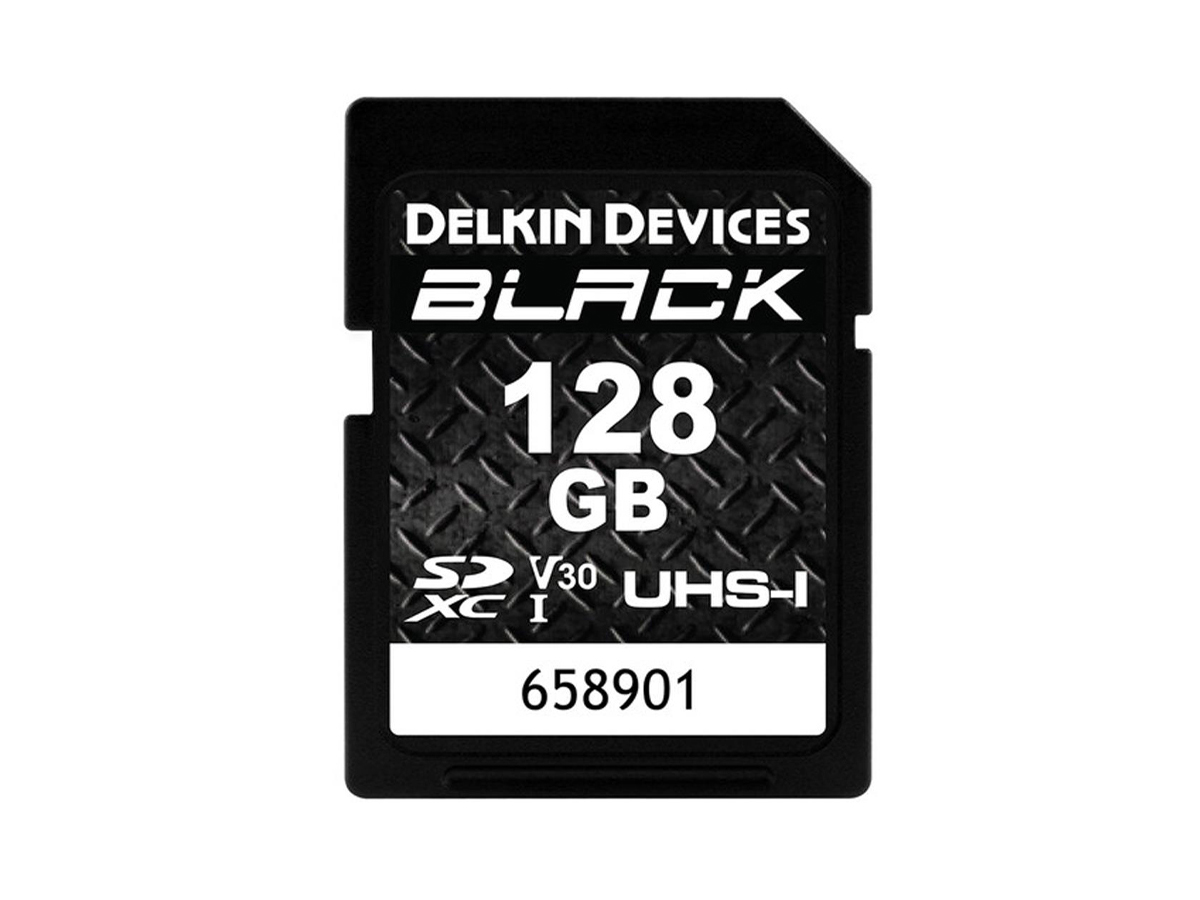 Delkin Devices 128GB SDXC BLACK Rugged UHS-I (V30)
