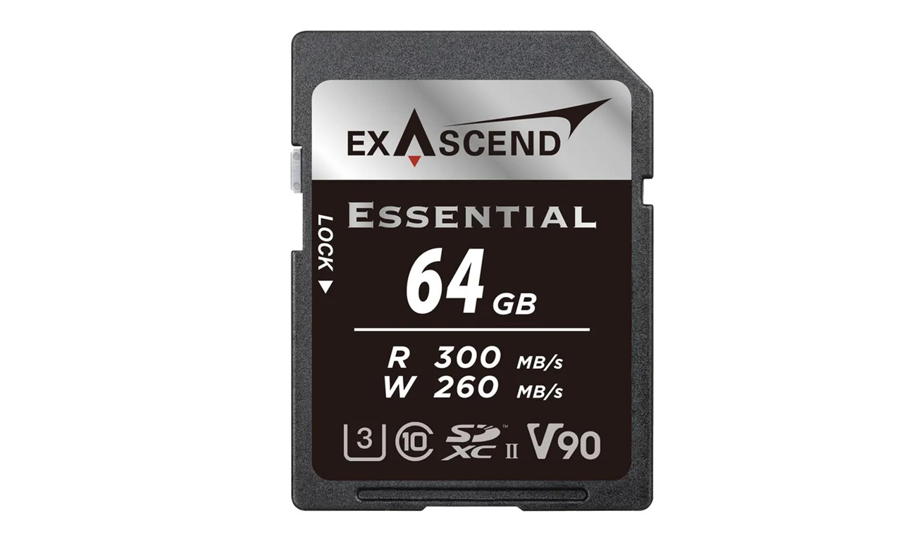 ExAscend 64GB SDXC Essential UHS-II V90 Speicherkarte