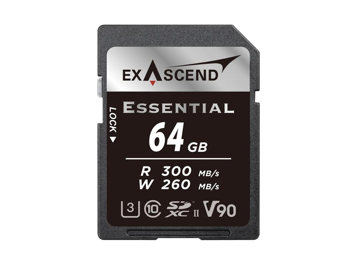 ExAscend 64GB SDXC Essential UHS-II V90 Speicherkarte