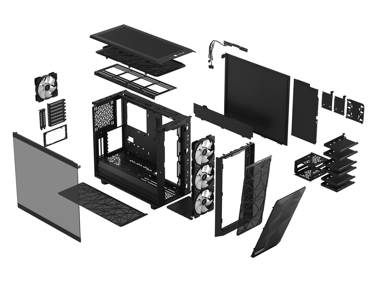 Fractal Design Meshify 2 RGB Black TG Light Tint