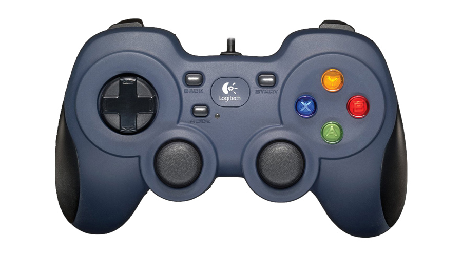 Konsolenartige Tastenanordnung im Gamepad LOGITECH F310 USB