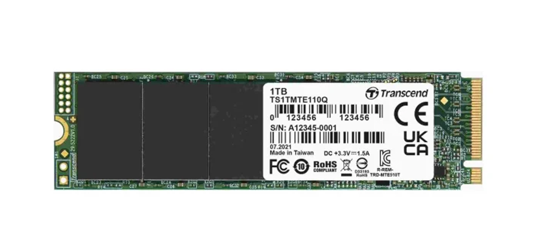 Transcend 1TB M.2 PCIe NVMe 110Q